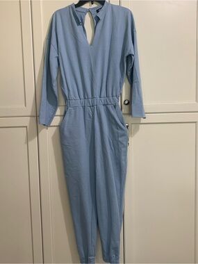Missguided Light Blue jumpsuit